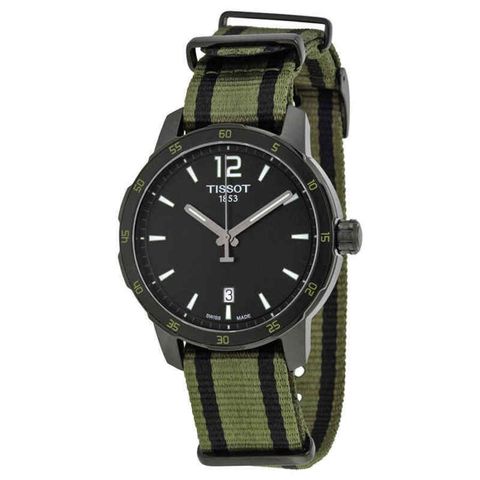 Quickster Black Dial Men's Watch T0954103705700