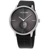 Accent Quartz Black Dial Black Leather Men's Watch K2Y211C3