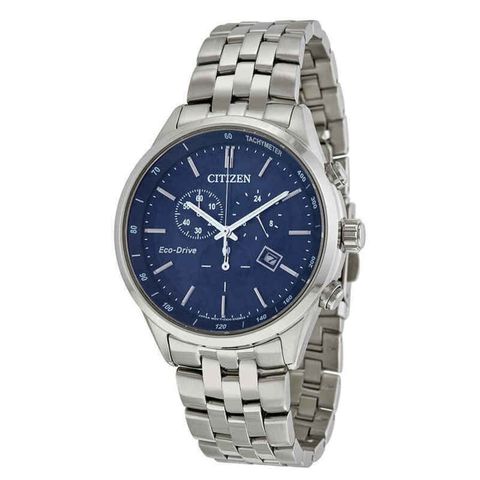 Sapphire Collection Eco-Drive Chronograph Blue Dial Men's Watch AT2141-52L