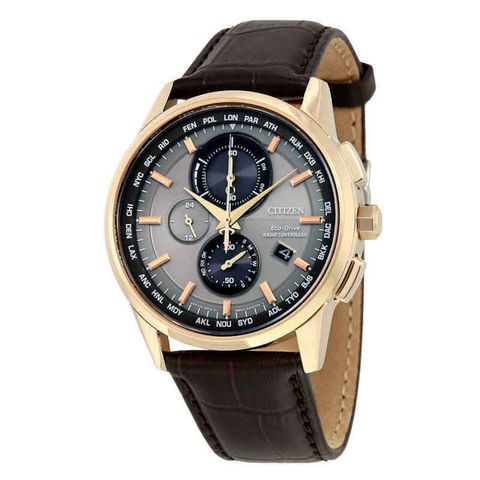 Eco-Drive World Chronograph A-T Men's Watch AT8113-04H