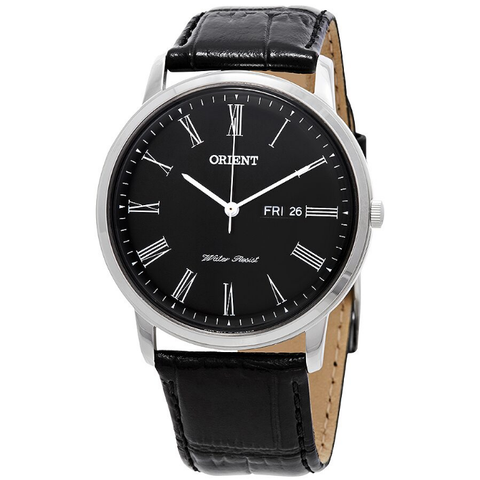 Capital Black Dial Black Leather Men's Watch FUG1R008B6