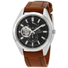 Star Automatic Black Dial Brown Leather Men's Watch SDK02001B0