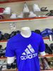 Áo Thun Adidas Xanh Dương Logo Nhiều Màu - New - JZ0787 - PB02