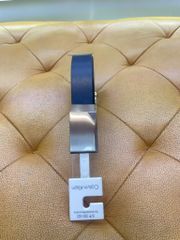 Dây Nịt CK Calvin Klein Xanh Navy Mặt Bạc - New - 11CK010064