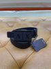 Dây Nịt A/X Armani Exchange Đen Mặt Nhám Chữ Nổi - New - 951019