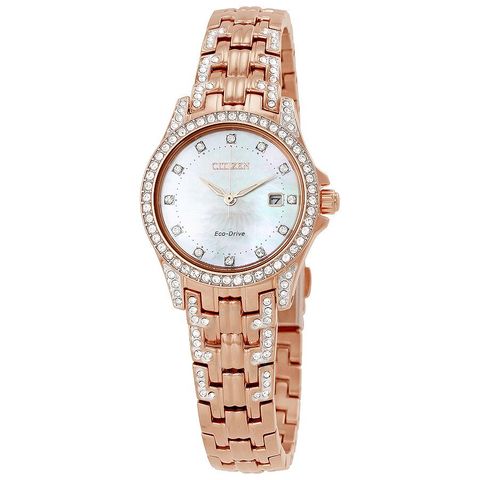 Silhouette Crystal Eco-Drive Ladies Watch EW1228-53D