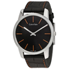 City Black Dial Black Leather Men's Watch K2G211C1