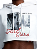 DON'T CARE CROP HOODIE 202514