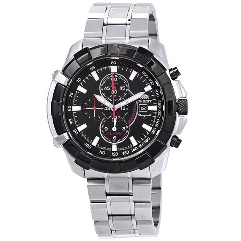 Classic Alarm Chronograph Quartz Black Dial Men's Watch FTD10002B