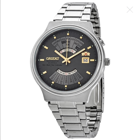 Multi Year Calendar Perpetual World Time Automatic Grey Dial Men's Watch FEU00002KW