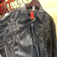 Áo sơ mi tay dài Roar đen - A011