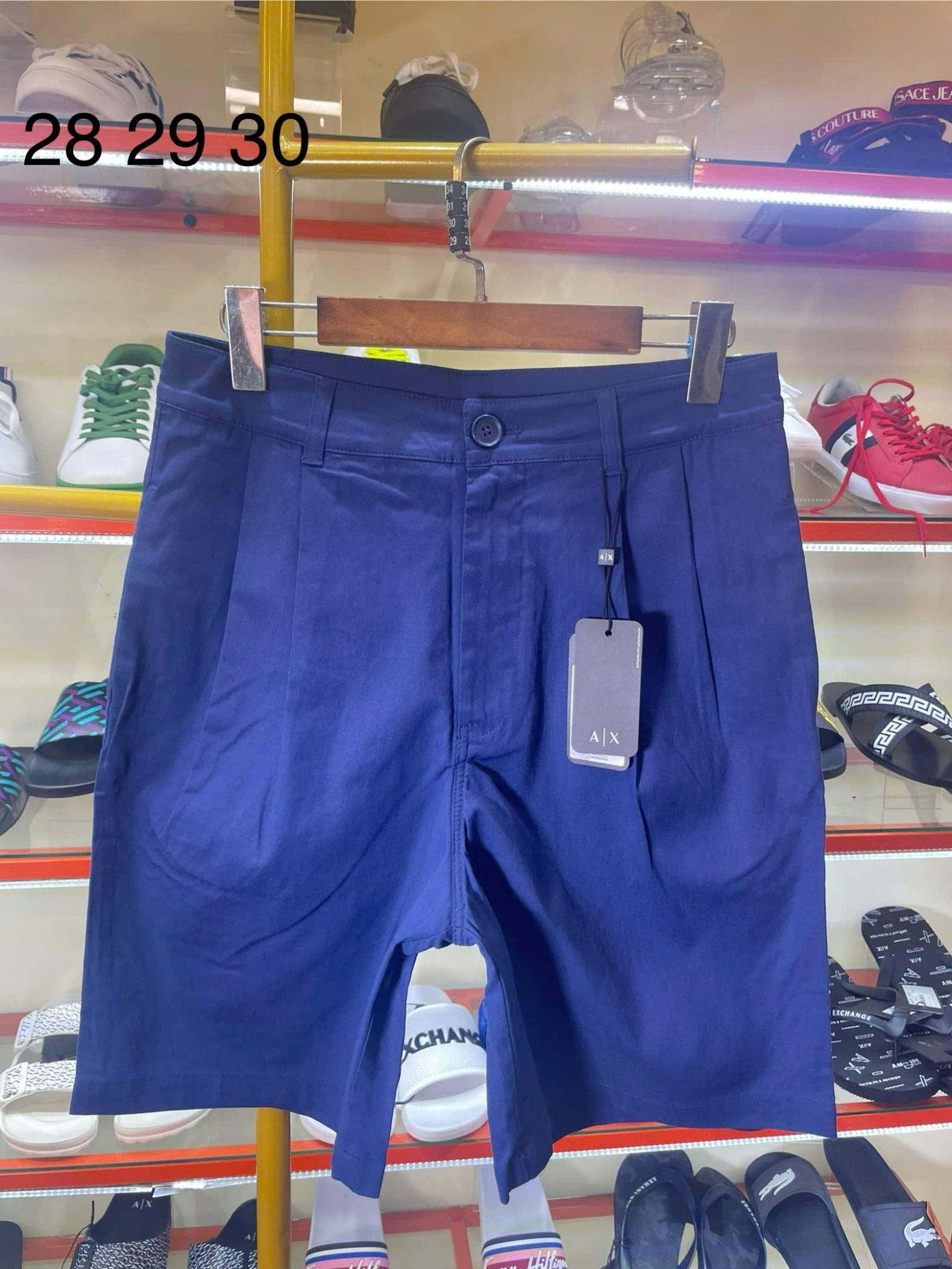 Quần Short Kaki A/X Armani Exchange Xanh Dương - New - 3LZS44 ZNQCZ - TC03