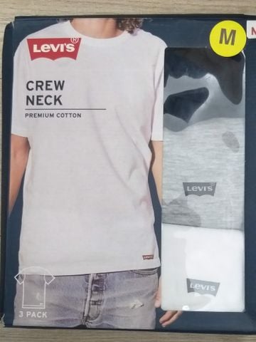Set 3 áo Thun 3 Màu Levi's Crew Neck - New - HMCN303
