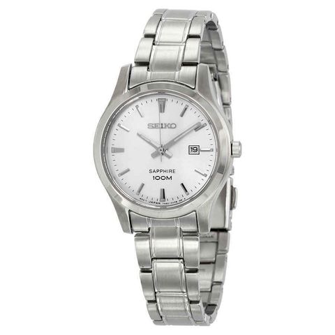 Silver Dial Stainless Steel Quartz Ladies Watch SXDG61