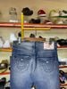 Quần Dài Jeans True Religion Xanh Đậm Chỉ Xanh - New - 108070 - TD02