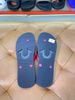 Dép Kẹp True Religion Đen Đỏ Chữ Kem - New - FLIPFLOPS