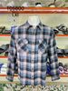 Áo Sơ Mi Xanh Sọc Caro True Religion - New - 105800 - PA04