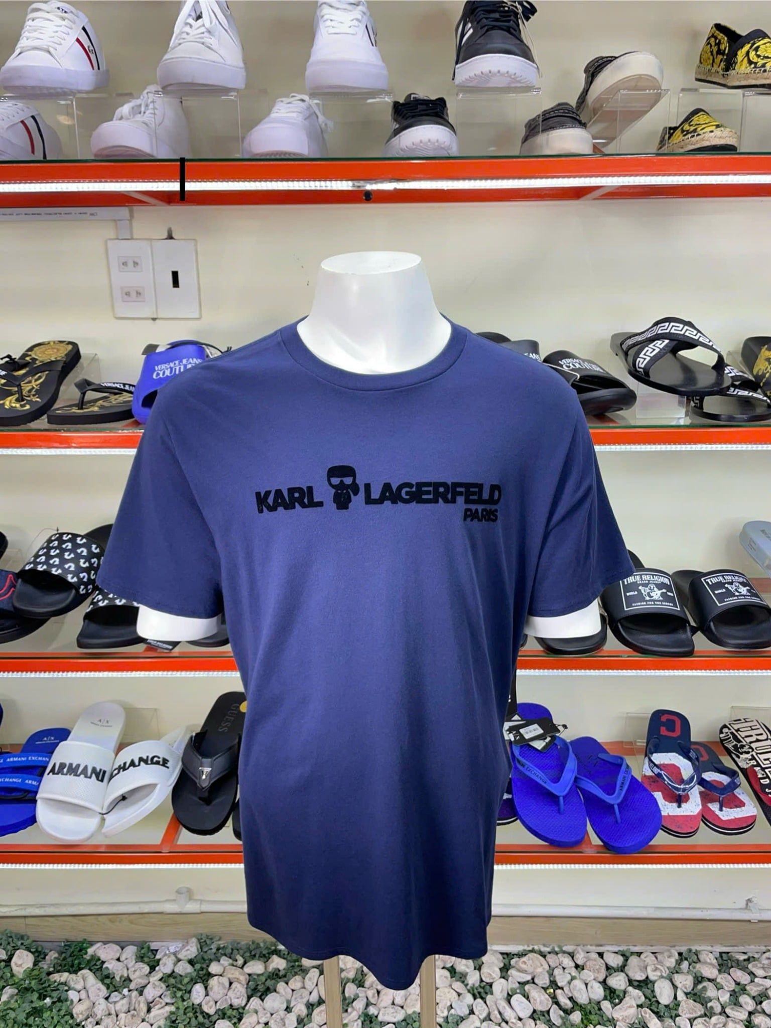 Áo thun xanh navy Karl Lagerfeld - New - LM3G2278