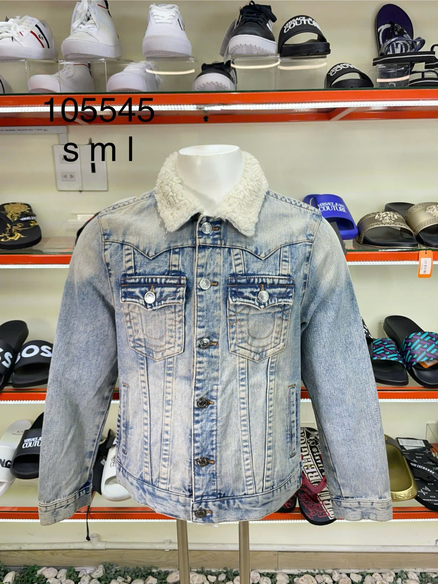 Áo Khoác Jeans Cổ Lông True Religion - New - 105545 - TA04