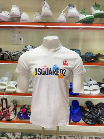 Áo Thun DSQ Dsquared2 Trắng Pacman - New - DQ2166
