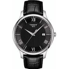 Traditon Gents Black Dial Men's Watch T0636101605800