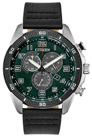 AR Chronograph Green Dial Men's Watch AT2441-08X