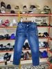 Quần Dài Jeans True Religion Xanh Chỉ Nhỏ Trắng - New - 107207