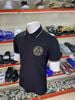 Áo Polo Versace Đen Cổ Viền Vàng - New - 73GAGT01 - PA01