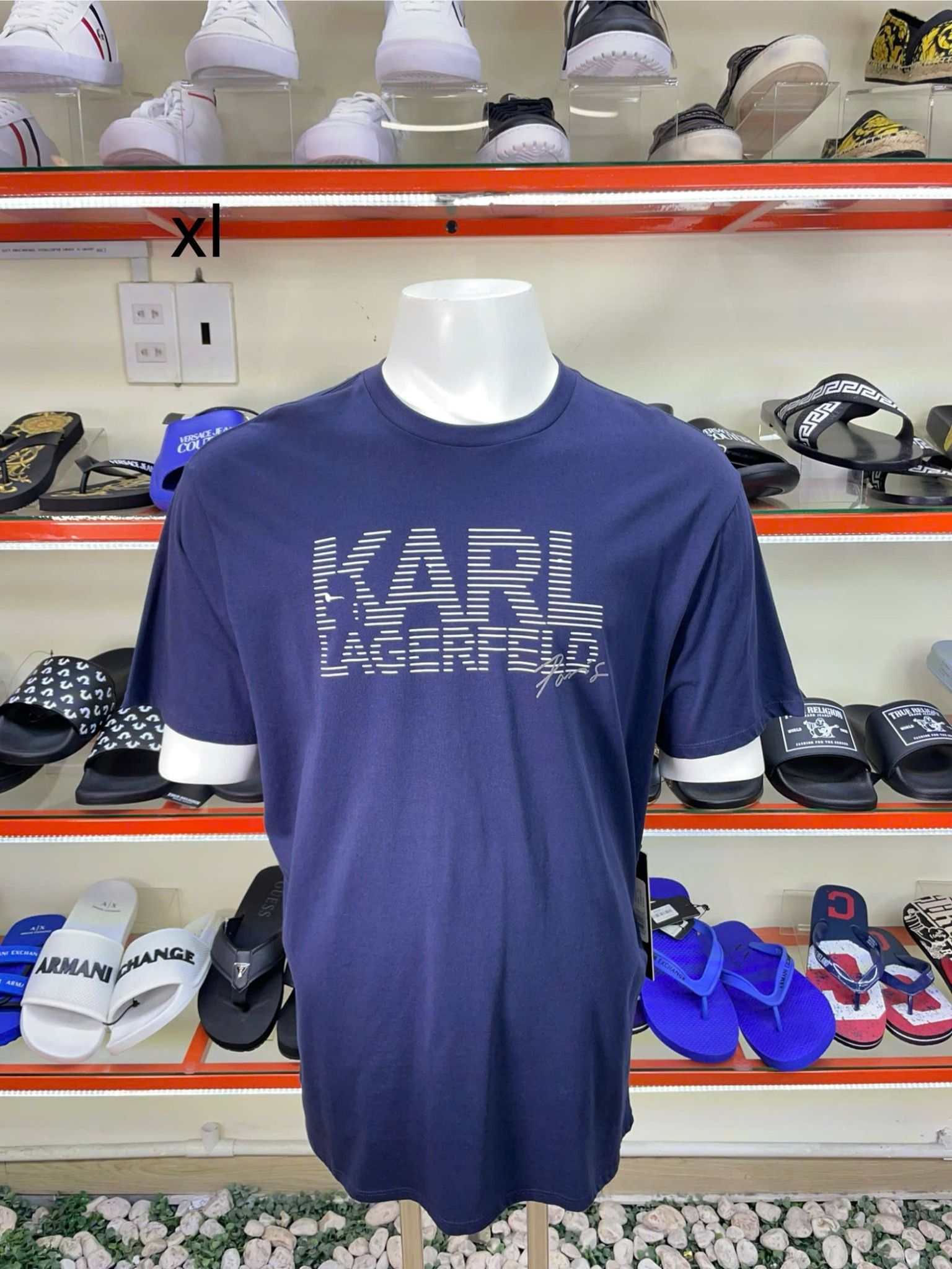 Áo Thun Xanh Navy Karl Lagerfeld - New - LM2G2526