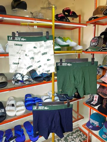 Set 3 Quần Lót Lacoste Xanh Navy Lá Trắng - New - 6H870851