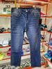 Quần Dài Jeans True Religion Xanh Đậm Chỉ Đỏ Nhỏ - New - 108079 - TD03