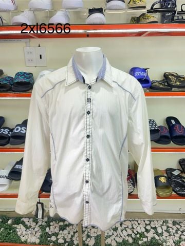 Áo Sơ Mi Tay Dài Roar Trắng Cổ Tím - Si - A20253