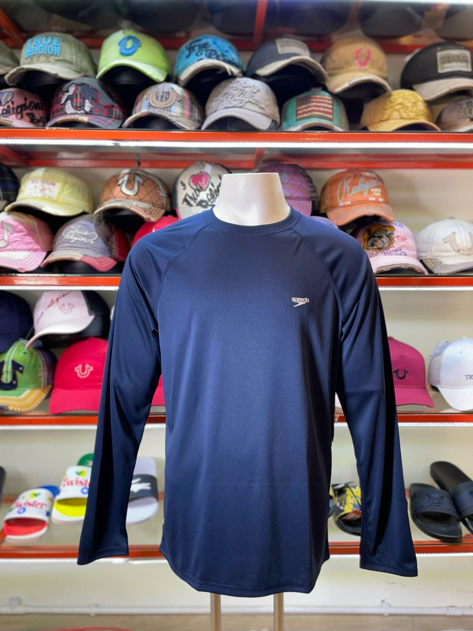 Áo Thun Tay Dài Xanh Speedo - New - 2000065784 - PC01