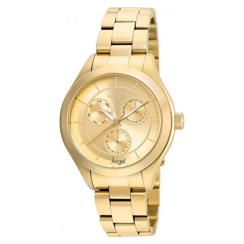 Angel Multi-Function Gold Dial Ladies Watch 21694