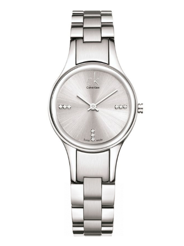 Simplicity Quartz Crystal Silver Dial Ladies Watch K4323120