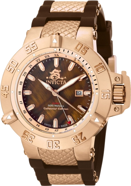 Subaqua Noma II Mother of Pearl Dial Brown Polyurethane Men's Watch 0739