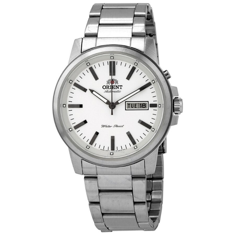 Silver-tone Automatic Silver Dial Men's Watch FEM7J005W9