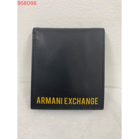 Ví Đen A/X Armani Exchange Chữ Vàng - New - 958098