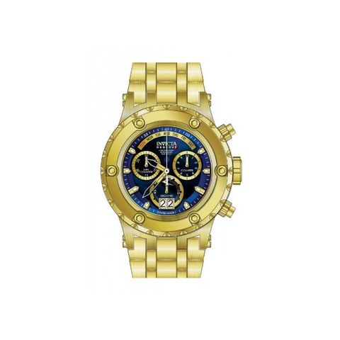 Subaqua Chronograph Blue Dial Gold-plated Men's Wartch 80488