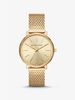 Pyper Gold-Tone Mesh Watch MK4339