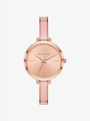 Jaryn Rose Gold-Tone and Acetate Watch MK4343