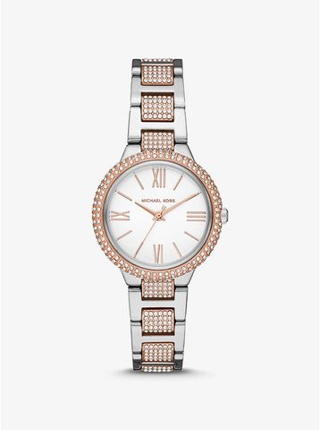 Taryn Pavé Two-Tone Watch MK4461