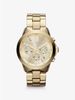 Oversized Bradshaw Gold-Tone Watch MK5777