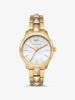 Runway Mercer Gold-Tone and Pearl Watch MK6689