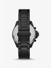 Wren Pavé Black-Tone Watch MK6708