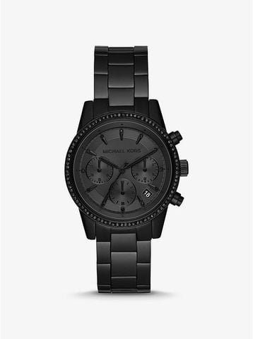 Ritz Black-Tone Watch MK6725