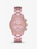 Ritz Pavé Pink-Tone Aluminum Watch MK6753