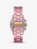 Ritz Pavé Pink-Tone Aluminum Watch MK6753