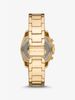 Oversized Blair Pavé Gold-Tone Watch MK6762