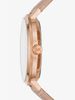 Oversized Jayne Rose Gold-Tone and Logo Watch MK7130